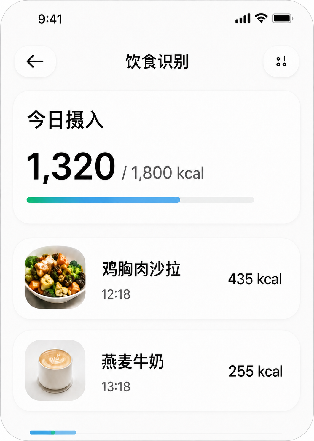 饮食记录预览